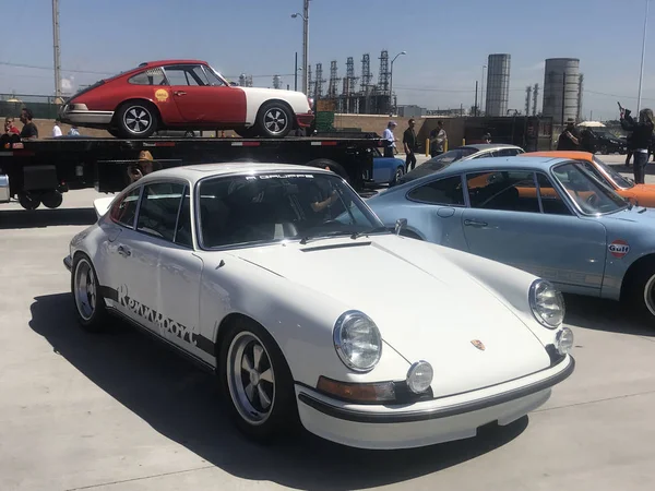 Los Angeles April 2018 Porsche Oldtimers Luftgekuehlt Auto Bij Ganahl — Stockfoto