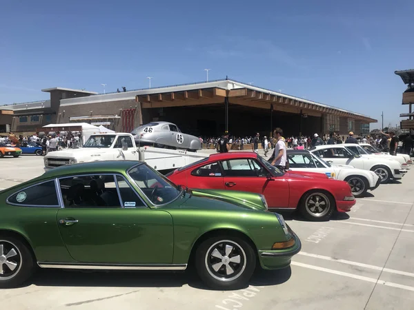 Los Angeles April 2018 Porsche Oldtimers Luftgekuehlt Auto Bij Ganahl — Stockfoto