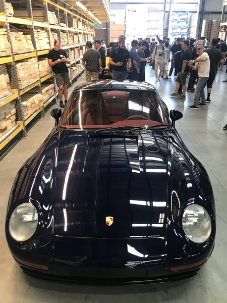 Los Angeles April 2018 Mașini Clasice Porsche Luftgekuehlt Ganahl Lumber — Fotografie, imagine de stoc