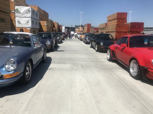 Лос Анджелес Калифорния Апреля 2018 Года Porsche Classic Cars Luftgekuehlt — стоковое фото