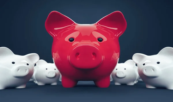 Piggy Bank Mentés Pénzt Beruházás — Stock Fotó