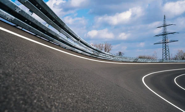 Gara Pista Auto Moto Dopo Pioggia Una Giornata Sole Effetto — Foto Stock