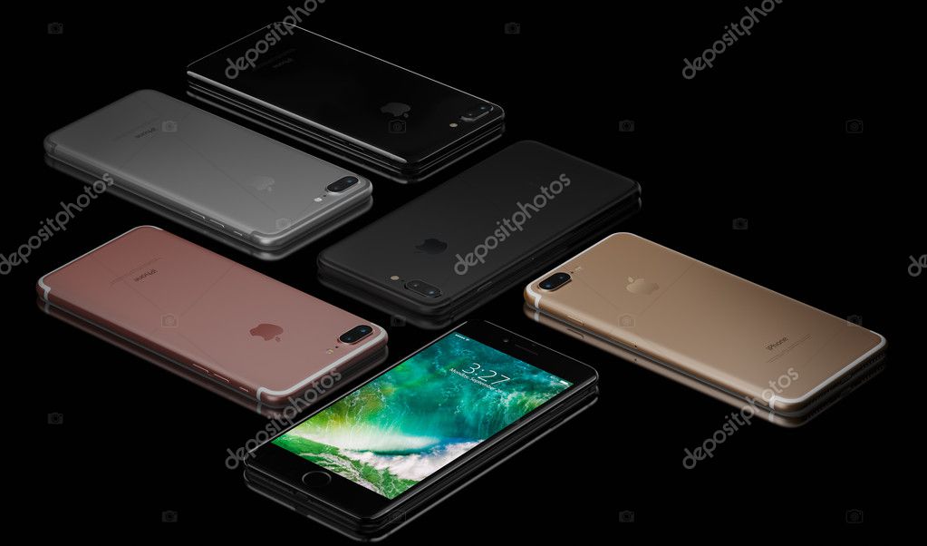 Iphone 7 Plus On Black Background Stock Editorial Photo C Manae