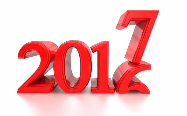El cambio 2016-2017 representa el nuevo año 2017 — Foto de Stock