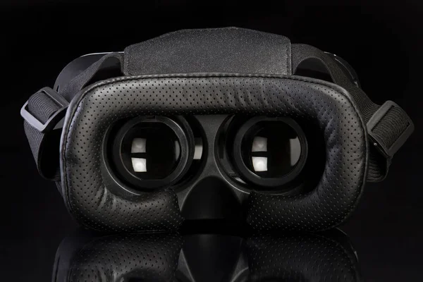 Gafas Realidad Virtual Vrl Sobre Fondo Negro Brillante Gafas —  Fotos de Stock