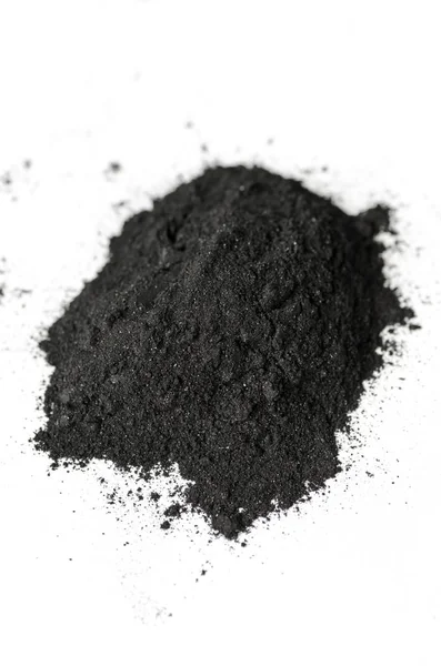 Activated charcoal powder — Stock Photo, Image