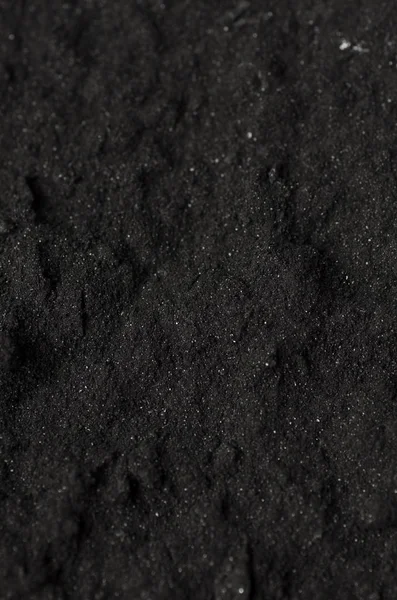 Carvão activado em pó — Fotografia de Stock
