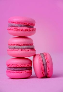 geleneksel Fransız macarons 