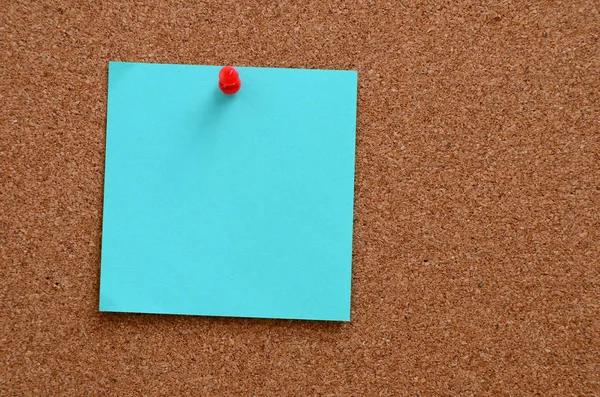 Blank notes pinned into corkboard — Stock Photo, Image