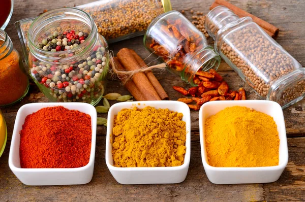 Herbs and spices selection — Stock Photo, Image
