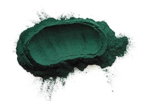 Organic spirulina powder — Stock Photo, Image