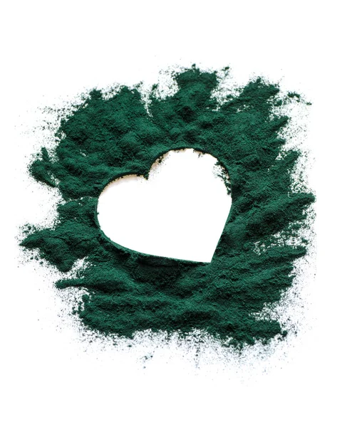 Bio-Spirulinapulver — Stockfoto