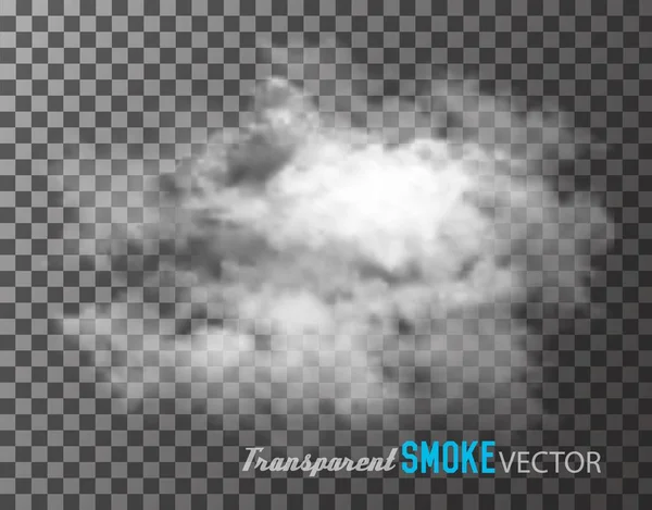 Transparent smoke vector. — Stock Vector