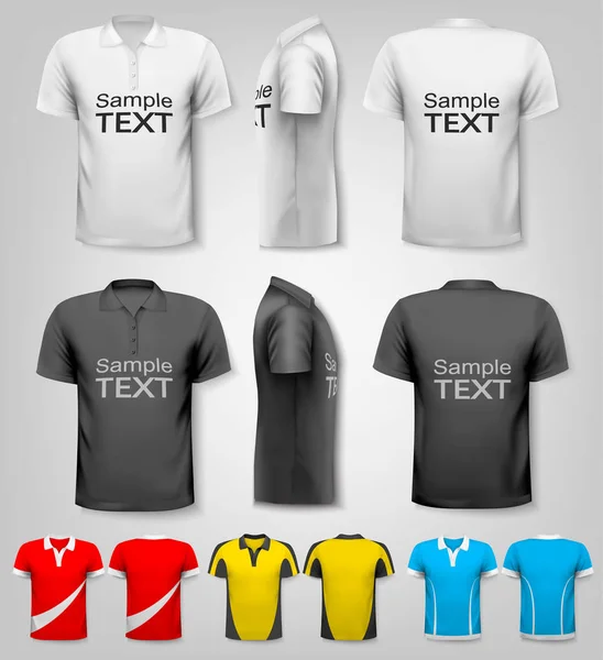 Polo shirts met monster tekst ruimte. vector. — Stockvector