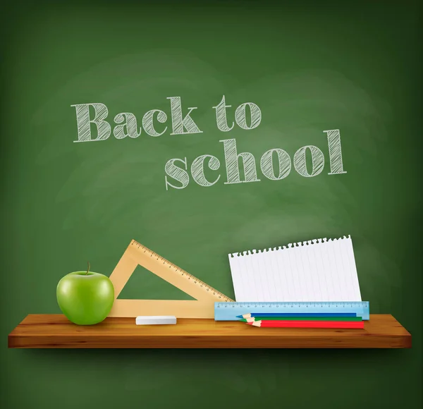 Back to school background. Vector — Stock Vector