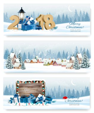 Renkli hediye kutuları ve şube Noel tatil arka plan