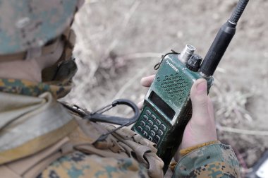 Galati, Romanya - 8 Ekim: Bize istekte bulunan hava desteği asker ben