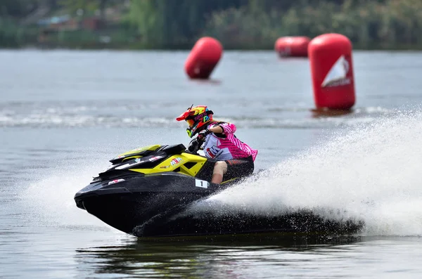 Bucharest, Romanya-23 Eylül: profesyonel jet ski biniciler co