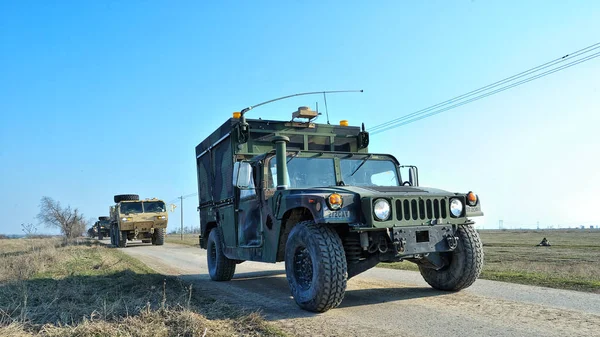 Galati, Romanya - 8 Ekim: Rumen askeri makine mücadele — Stok fotoğraf