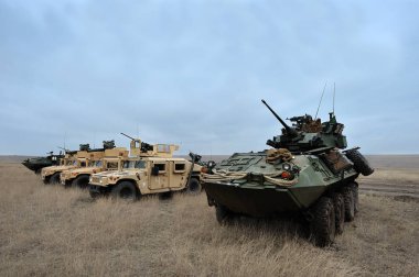 Galati, Romanya - 11 Aralık: Bize askeri p makine mücadele