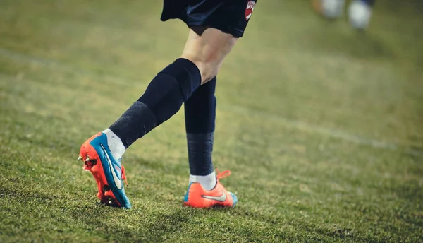 GALATI, RUMANIA - 5 DE MARZO: Detalle desconocido del jugador de fútbol —  Fotos de Stock