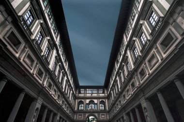 Uffizi Galerisi, Floransa 'nın ana sanat müzesi. Toskana, İtalya