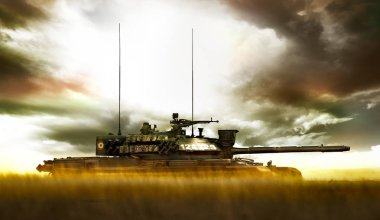 Galati, Romanya - 8 Ekim: Romen tank Tr 85m 'Bizonul' R