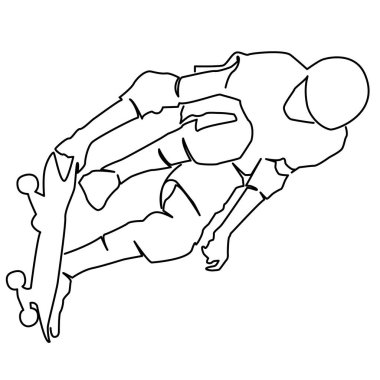 Genç kaykaycı maharet onun yönetim kurulu ile gösterilen.