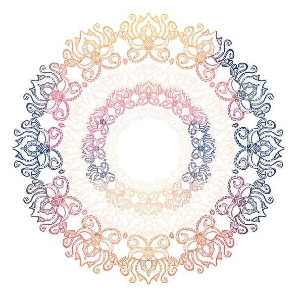 Mandala floral colorido — Archivo Imágenes Vectoriales