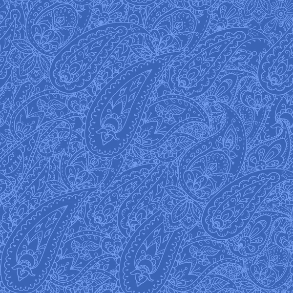 Nahtlose farbenfrohe indische Paisley-Muster, Textildruck. — Stockvektor