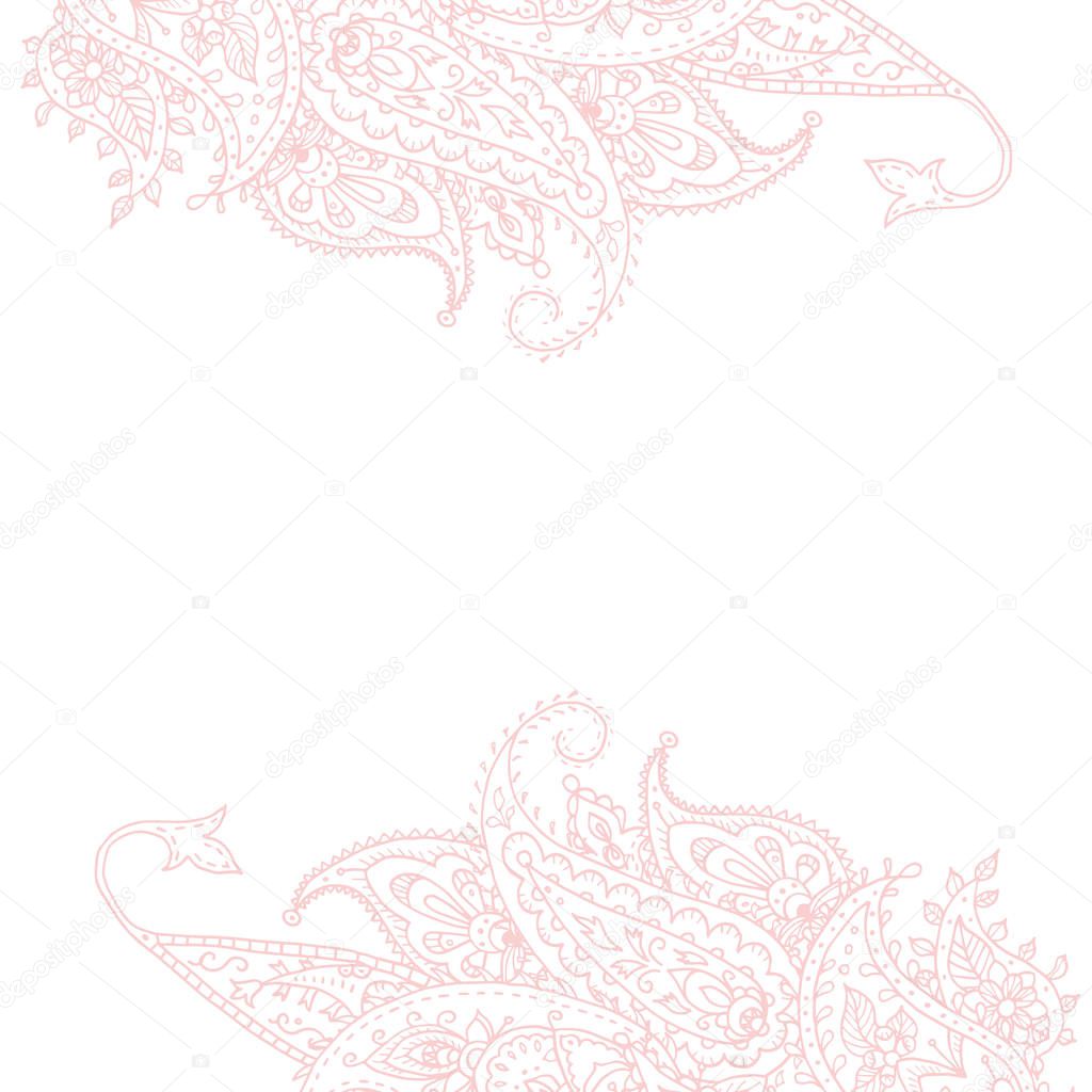 Floral paisley lace border