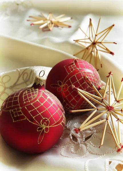 Conjunto de bolas de Natal — Fotografia de Stock