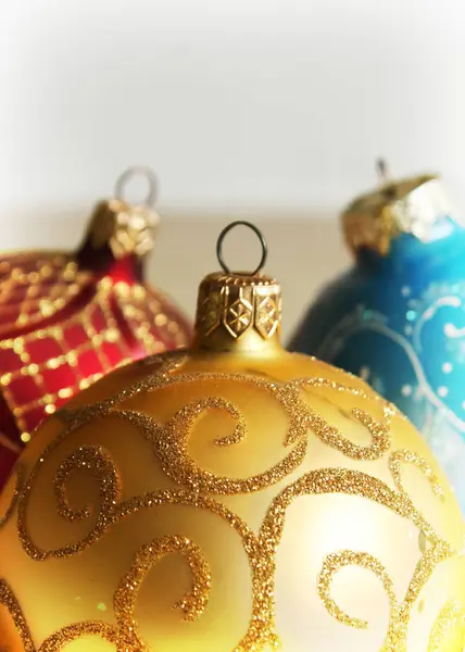 Набір різдвяних кульок — стокове фото
