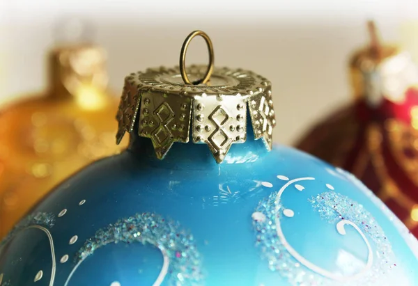 Zestaw świątecznych kulek — Zdjęcie stockowe