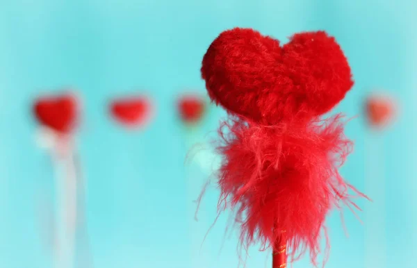 Открытка на день Святого Валентина с сердцем — стоковое фото