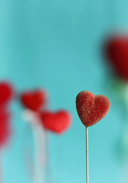 Valentýnské přání se srdcem — Stock fotografie