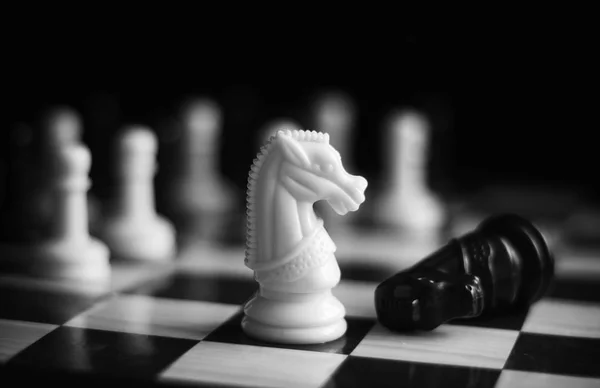 Black White Chess Set — Stock Photo, Image