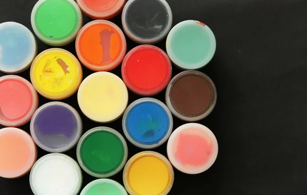 Conjunto Tintas Coloridas — Fotografia de Stock