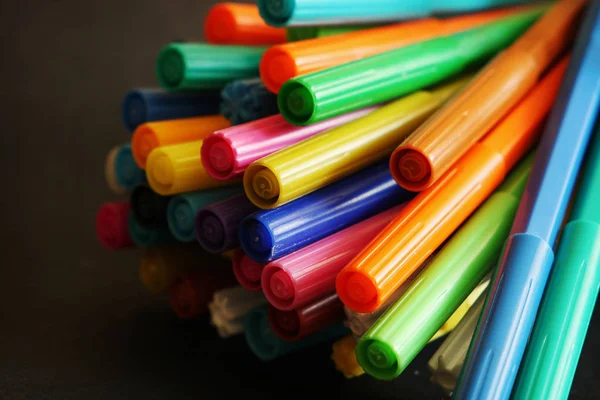 Bel Ensemble Crayons Couleur — Photo