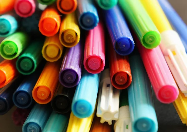 Renkli Kalemler Güzel Dizi Stok Fotoğraf