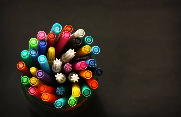 Renkli Kalemler Güzel Dizi — Stok fotoğraf