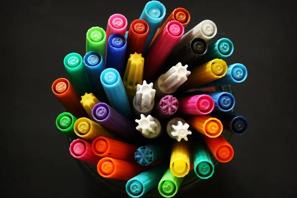 Renkli Kalemler Güzel Dizi — Stok fotoğraf