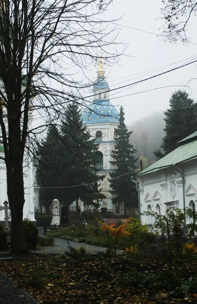 Красивая Древняя Церковь Киеве Украина — стоковое фото