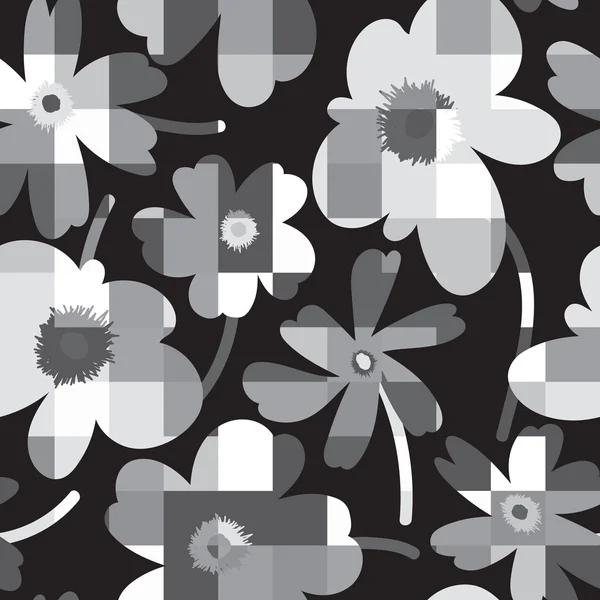 Elegante patrón floral sin costura — Archivo Imágenes Vectoriales