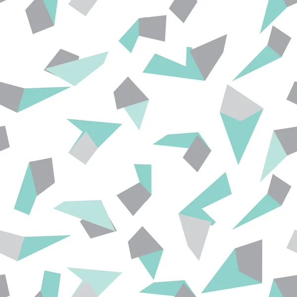 幾何学的なメンフィス スタイルのモダンなシームレス パターン — ストックベクタ