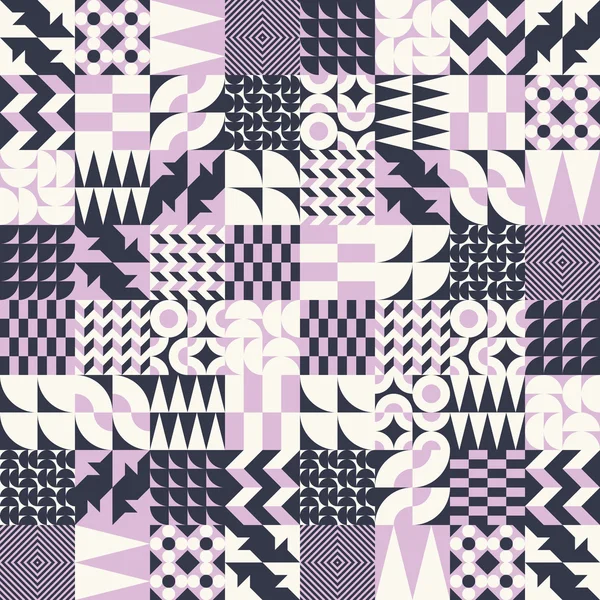 Azulejos geométricos patrón inconsútil lineal — Archivo Imágenes Vectoriales