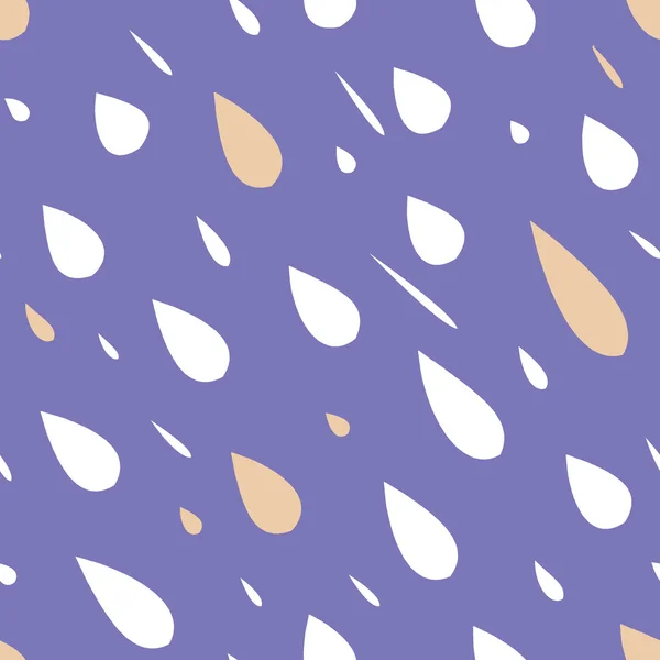 Gouttes de pluie motif sans couture — Image vectorielle