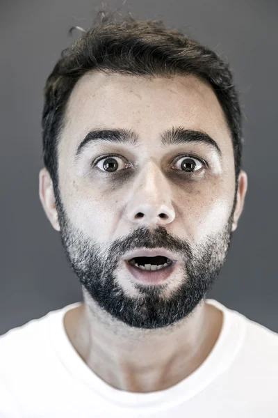 Young handsome man portrayal, conceptual headshot — Stock Photo, Image