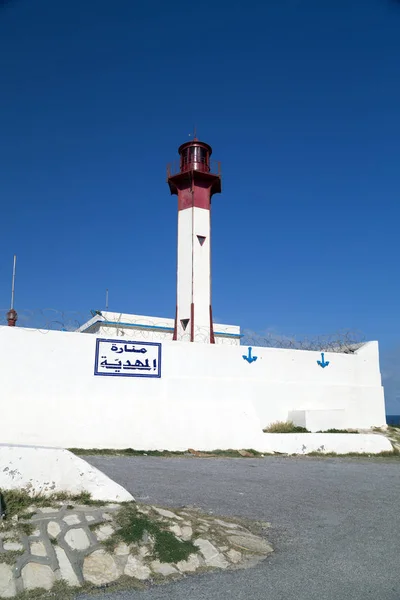 Θέα από την παραλιακή πόλη του Αλ Μαντίγια, Τυνησία Εικόνα Αρχείου