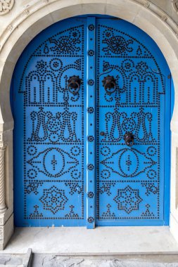 Traditional old Tunisian door clipart